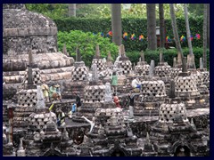 Monument in Borobudur, Indonesia, Windows of the World.